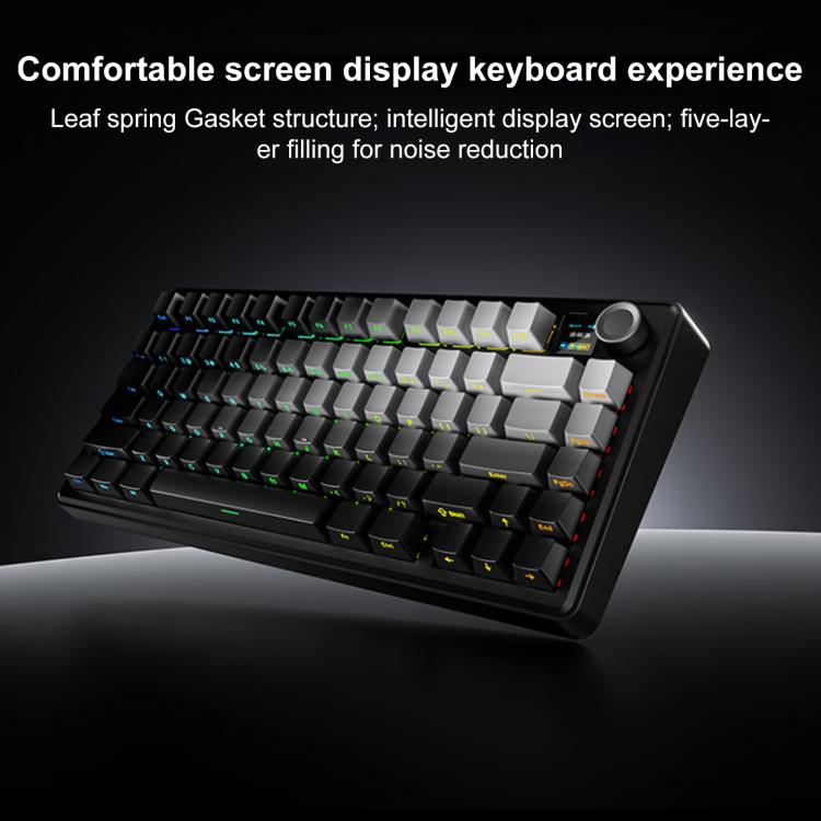 AULA F75MAX 80 Keys Wired/2.4G/Bluetooth Three Model Customized RGB Mechanical Keyboard