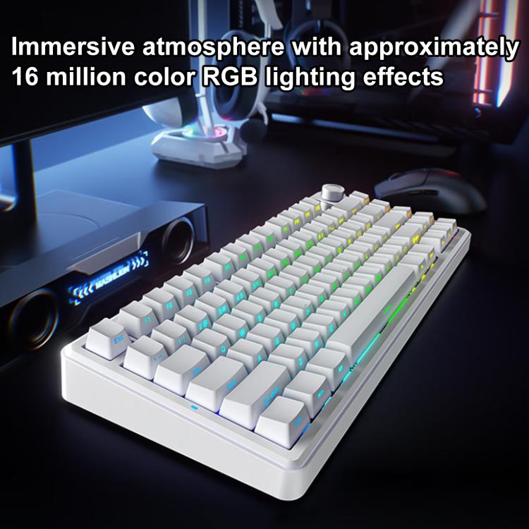 AULA F75MAX 80 Keys Wired/2.4G/Bluetooth Three Model Customized RGB Mechanical Keyboard
