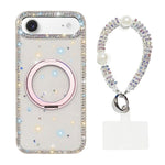 Custodia per telefono Diamond IMD con supporto magnetico in metallo e cinturino, rotazione a 360°., For iPhone Air, For iPhone 16 Pro Max