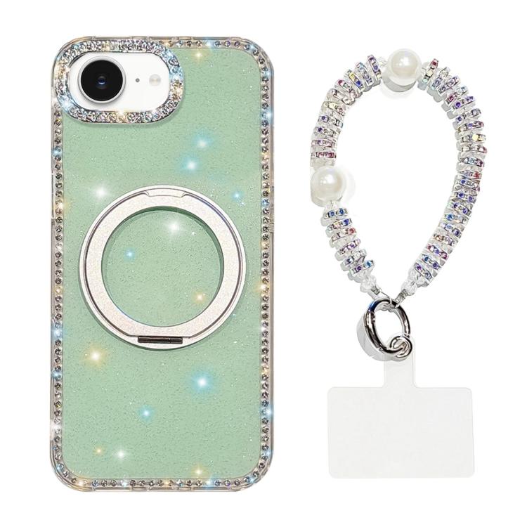 Custodia per telefono Diamond IMD con supporto magnetico in metallo e cinturino, rotazione a 360°., For iPhone 17e / 16e, For iPhone 17 Pro Max