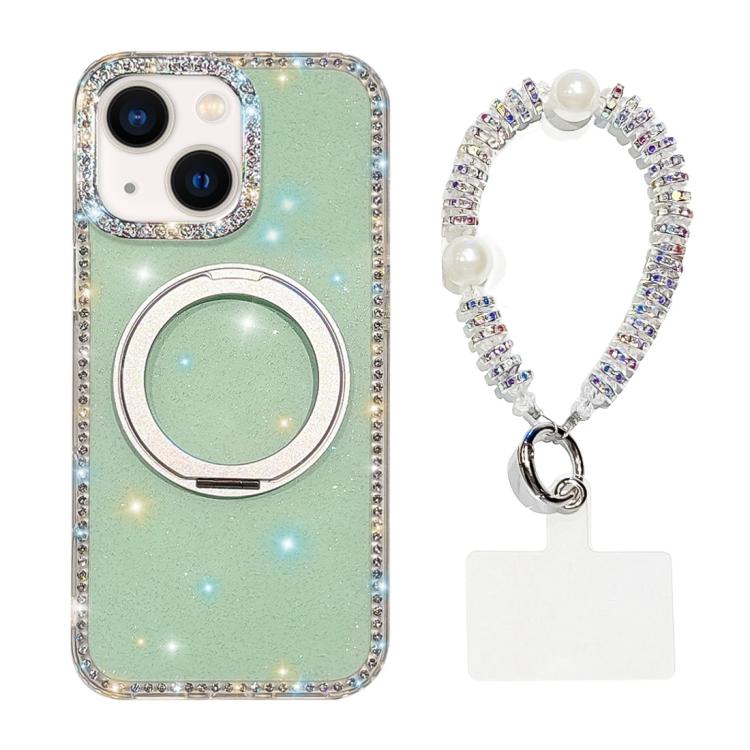 Custodia per telefono Diamond IMD con supporto magnetico in metallo e cinturino, rotazione a 360°., For iPhone 15, For iPhone 14