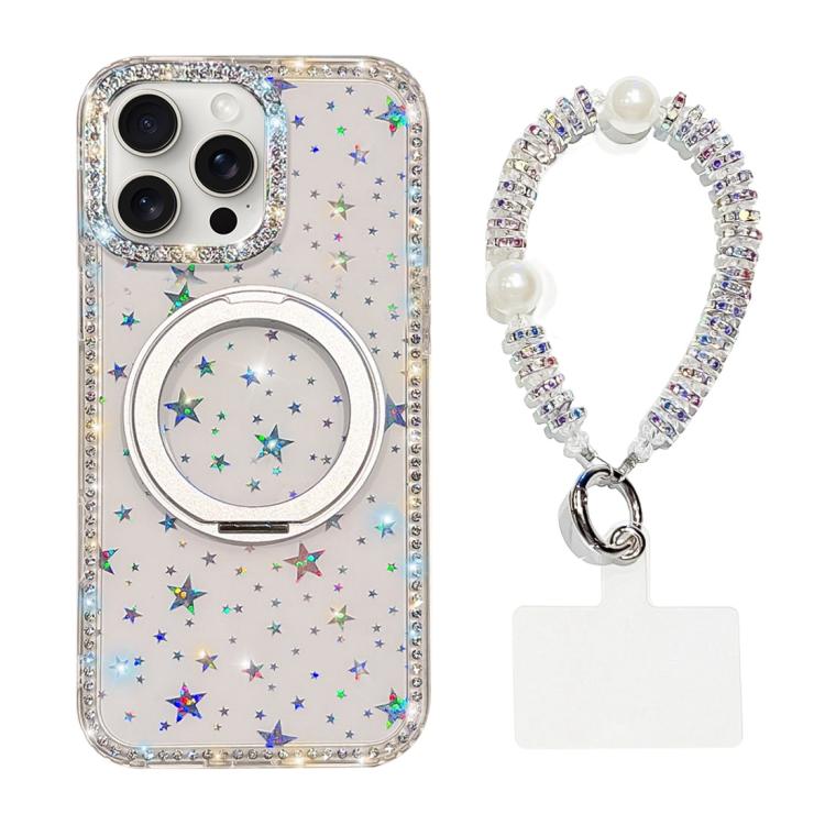 Custodia per telefono Diamond IMD con supporto magnetico in metallo e cinturino, rotazione a 360°., For iPhone 14 Pro, For iPhone 14 Pro Max