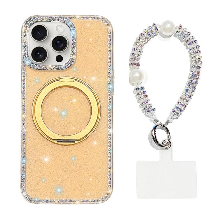 Custodia per telefono Diamond IMD con supporto magnetico in metallo e cinturino, rotazione a 360°., For iPhone 14 Pro, For iPhone 14 Pro Max