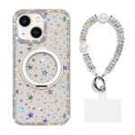 Custodia per telefono Diamond IMD con supporto magnetico in metallo e cinturino, rotazione a 360°., For iPhone 13