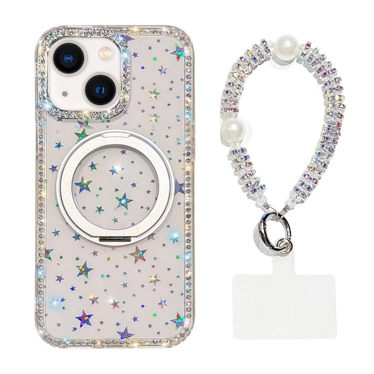 Custodia per telefono Diamond IMD con supporto magnetico in metallo e cinturino, rotazione a 360°., For iPhone 13