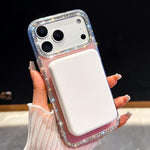 Custodia per telefono Diamond IMD con supporto magnetico in metallo e cinturino, rotazione a 360°., For iPhone 16 Pro, For iPhone 16
