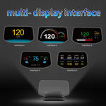C1 OBD2 + Modalità GPS Car HUD Head-up Display Bussola/Velocità/Temperatura dell'acqua/Visualizzazione tensione/Allarme velocità/Allarme guasto, C1 Without Navigation Function