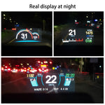 C1 OBD2 + Modalità GPS Car HUD Head-up Display Bussola/Velocità/Temperatura dell'acqua/Visualizzazione tensione/Allarme velocità/Allarme guasto, C1 Without Navigation Function