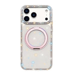Custodia per telefono Diamond IMD con supporto magnetico in metallo e rotazione a 360°., For iPhone 17 Pro, For iPhone 17