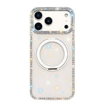 Custodia per telefono Diamond IMD con supporto magnetico in metallo e rotazione a 360°., For iPhone 17 Pro, For iPhone 17