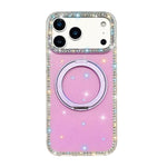 Custodia per telefono Diamond IMD con supporto magnetico in metallo e rotazione a 360°., For iPhone 17 Pro, For iPhone 17