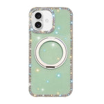 Custodia per telefono Diamond IMD con supporto magnetico in metallo e rotazione a 360°., For iPhone 17 Pro, For iPhone 17