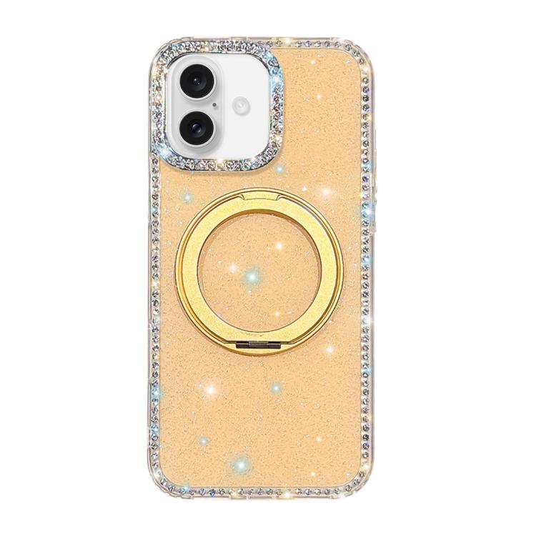 Custodia per telefono Diamond IMD con supporto magnetico in metallo e rotazione a 360°., For iPhone 17 Pro, For iPhone 17