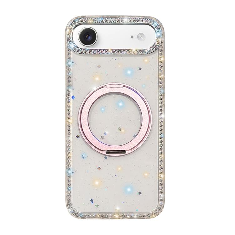 Custodia per telefono Diamond IMD con supporto magnetico in metallo e rotazione a 360°., For iPhone Air, For iPhone 16 Pro Max