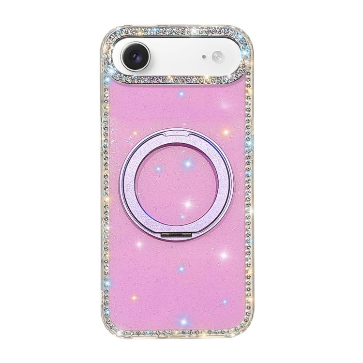 Custodia per telefono Diamond IMD con supporto magnetico in metallo e rotazione a 360°., For iPhone Air, For iPhone 16 Pro Max