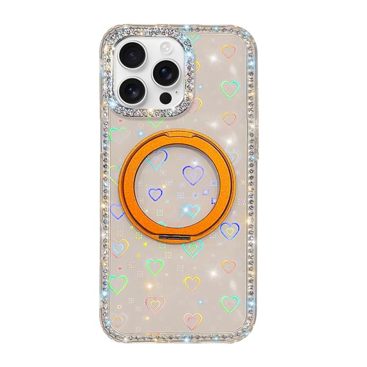 Custodia per telefono Diamond IMD con supporto magnetico in metallo e rotazione a 360°., For iPhone Air, For iPhone 16 Pro Max