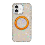 Custodia per telefono Diamond IMD con supporto magnetico in metallo e rotazione a 360°., For iPhone 16 Pro, For iPhone 16
