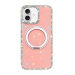 Custodia per telefono Diamond IMD con supporto magnetico in metallo e rotazione a 360°., For iPhone 16 Pro, For iPhone 16