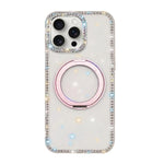Custodia per telefono Diamond IMD con supporto magnetico in metallo e rotazione a 360°., For iPhone 15 Pro Max, For iPhone 15 Pro