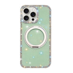 Custodia per telefono Diamond IMD con supporto magnetico in metallo e rotazione a 360°., For iPhone 15 Pro Max, For iPhone 15 Pro