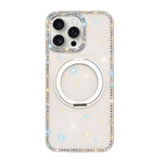 Custodia per telefono Diamond IMD con supporto magnetico in metallo e rotazione a 360°., For iPhone 15 Pro Max, For iPhone 15 Pro
