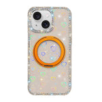 Custodia per telefono Diamond IMD con supporto magnetico in metallo e rotazione a 360°., For iPhone 15, For iPhone 14