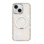 Custodia per telefono Diamond IMD con supporto magnetico in metallo e rotazione a 360°., For iPhone 15, For iPhone 14