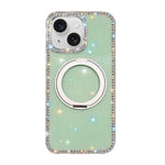 Custodia per telefono Diamond IMD con supporto magnetico in metallo e rotazione a 360°., For iPhone 15, For iPhone 14