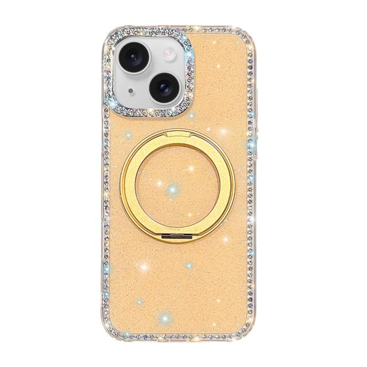 Custodia per telefono Diamond IMD con supporto magnetico in metallo e rotazione a 360°., For iPhone 15, For iPhone 14