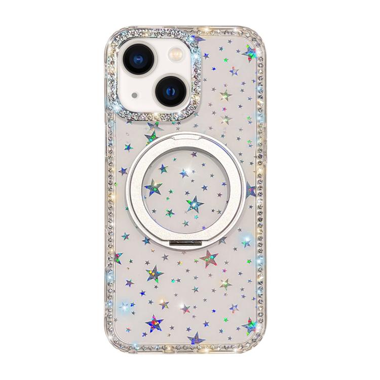 Custodia per telefono Diamond IMD con supporto magnetico in metallo e rotazione a 360°., For iPhone 15, For iPhone 14