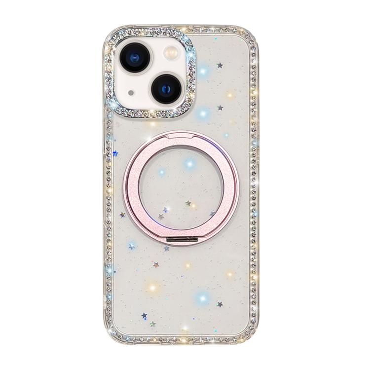 Custodia per telefono Diamond IMD con supporto magnetico in metallo e rotazione a 360°., For iPhone 15, For iPhone 14