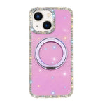 Custodia per telefono Diamond IMD con supporto magnetico in metallo e rotazione a 360°., For iPhone 15, For iPhone 14