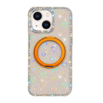 Custodia per telefono Diamond IMD con supporto magnetico in metallo e rotazione a 360°., For iPhone 13