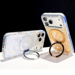 Custodia per telefono Diamond IMD con supporto magnetico in metallo e rotazione a 360°., For iPhone 13