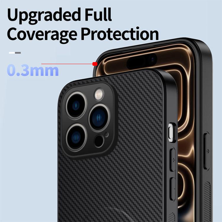 Custodia per telefono magnetica con supporto WANLONFENG e texture in fibra di carbonio., For iPhone 16 Pro, For iPhone 16, For iPhone 15 Pro Max, For iPhone 15 Pro, For iPhone 15, For iPhone 14