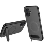 Custodia per telefono magnetica con supporto WANLONFENG e texture in fibra di carbonio., For iPhone 16 Pro, For iPhone 16, For iPhone 15 Pro Max, For iPhone 15 Pro, For iPhone 15, For iPhone 14