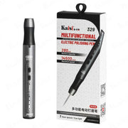 Penna lucidante multifunzione ricaricabile Kaisi 329 con 9 testine abrasive, Kaisi 329