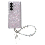 Custodia per telefono antiurto con glitter e motivo floreale fresco, con cinturino e chiusura magnetica., For Samsung Galaxy Z Flip7 FE / 6, For Samsung Galaxy Z Fold7 5G, For Samsung Galaxy Z Flip7 5G, For Samsung Galaxy Z Fold6                       ...