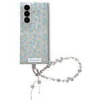 Custodia per telefono antiurto con glitter e motivo floreale fresco, con cinturino e chiusura magnetica., For Samsung Galaxy Z Flip7 FE / 6, For Samsung Galaxy Z Fold7 5G, For Samsung Galaxy Z Flip7 5G, For Samsung Galaxy Z Fold6                       ...