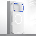 Custodia magnetica per telefono in PC della serie Blues con effetto pelle., For iPhone 17 Pro Max, For iPhone 17 Pro, For iPhone 17, For iPhone 16 Pro Max, For iPhone 16 Pro, For iPhone 16