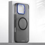 Custodia magnetica per telefono in PC della serie Blues con effetto pelle., For iPhone 17 Pro Max, For iPhone 17 Pro, For iPhone 17, For iPhone 16 Pro Max, For iPhone 16 Pro, For iPhone 16