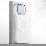 Custodia magnetica per telefono in PC della serie Blues con effetto pelle., For iPhone 17 Pro Max, For iPhone 17 Pro, For iPhone 17, For iPhone 16 Pro Max, For iPhone 16 Pro, For iPhone 16