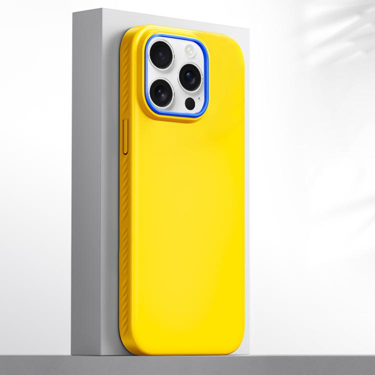 Custodia magnetica per telefono in PC della serie Blues con effetto pelle., For iPhone 15 Pro Max, For iPhone 15 Pro, For iPhone 15