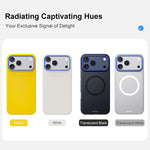 Custodia magnetica per telefono in PC della serie Blues con effetto pelle., For iPhone 17 Pro Max, For iPhone 17 Pro, For iPhone 17, For iPhone 16 Pro Max, For iPhone 16 Pro, For iPhone 16