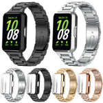 Cinturino per orologio Tri-Beads in acciaio inossidabile con custodia in TPU e set per la rimozione delle maglie del cinturino, For Samsung Galaxy Fit3