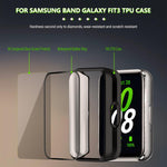 Cinturino per orologio Tri-Beads in acciaio inossidabile con custodia in TPU e set per la rimozione delle maglie del cinturino, For Samsung Galaxy Fit3