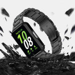 Cinturino per orologio Tri-Beads in acciaio inossidabile con custodia in TPU e set per la rimozione delle maglie del cinturino, For Samsung Galaxy Fit3