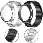 Cinturino per orologio Tri-Beads in acciaio inossidabile con pellicola integrata, custodia in PC e set per la rimozione delle maglie del cinturino, For Samsung Galaxy Watch7 44mm, For Samsung Galaxy Watch7 40mm, For Samsung Galaxy Watch6 44mm          ...