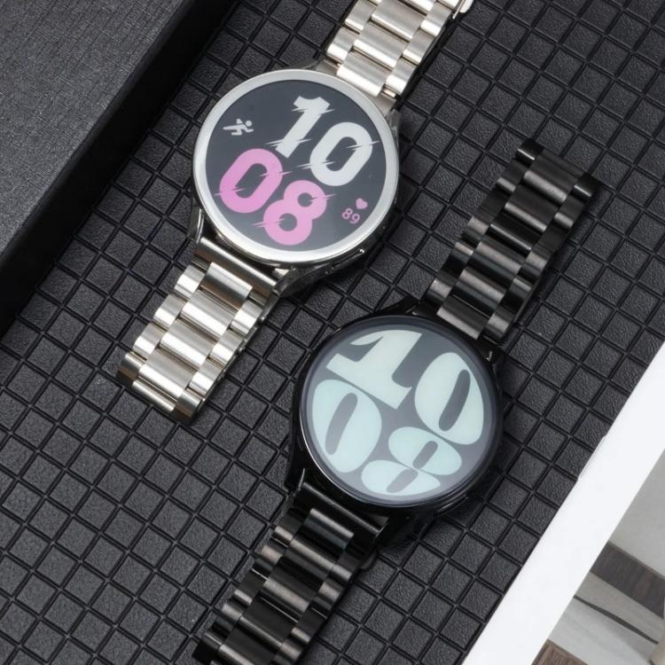 Cinturino per orologio Tri-Beads in acciaio inossidabile con pellicola integrata, custodia in PC e set per la rimozione delle maglie del cinturino, For Samsung Galaxy Watch7 44mm, For Samsung Galaxy Watch7 40mm, For Samsung Galaxy Watch6 44mm          ...