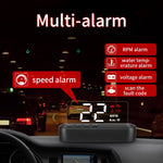 C100 Car HUD Head-up Display OBD2 Eliminazione codice di errore Allarme di velocità eccessiva/guasto, C100